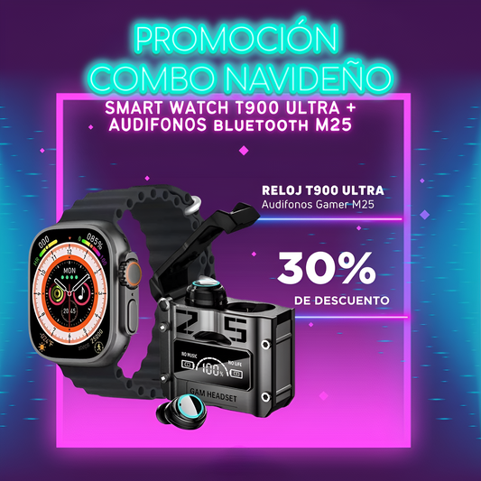 🎁💥PROMOCION Combo navideño Smart Watch T900 Ultra Manos Libre 💥🎁